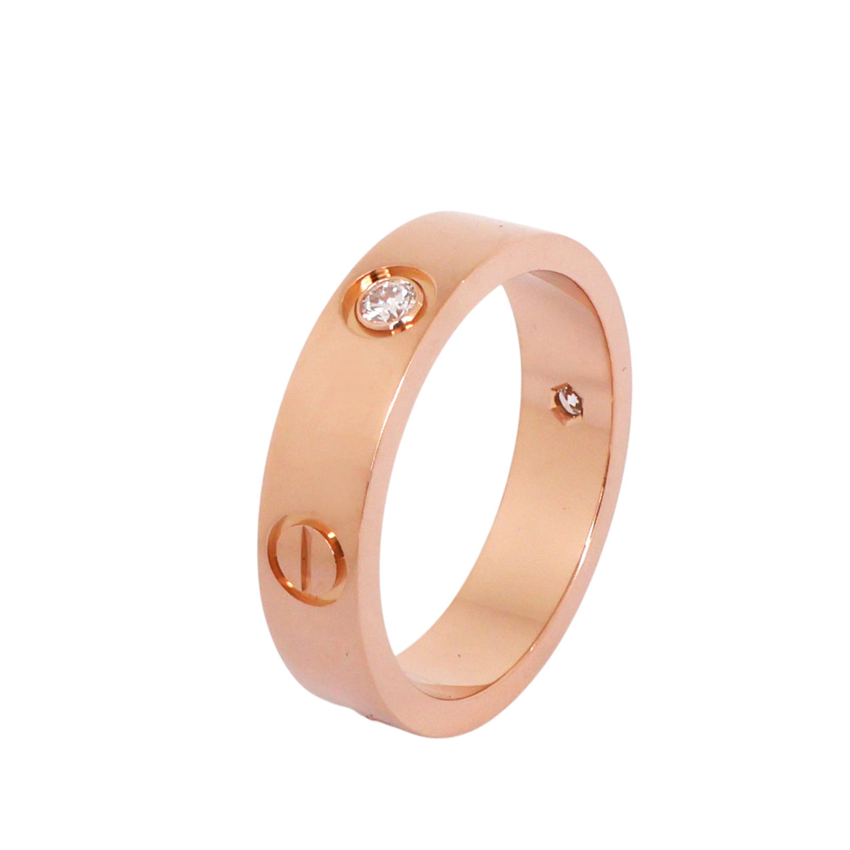 Cartier B4087500 Rose Gold Love Diamond Ring