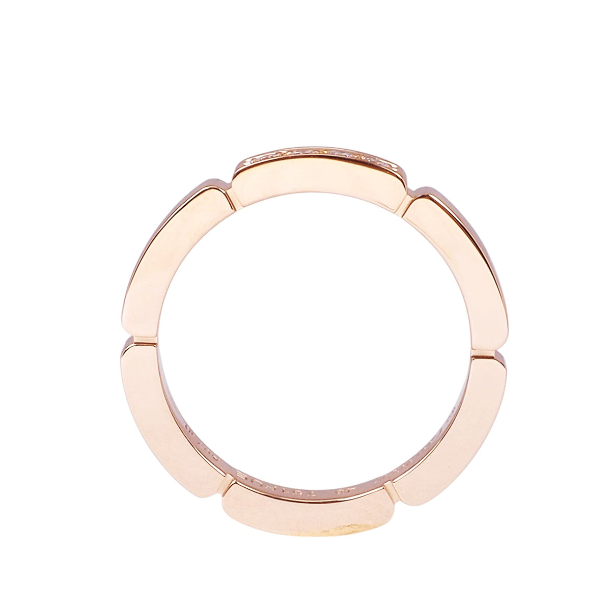 Cartier B4080500 Rose Gold Maillon Panthère Diamond Ring