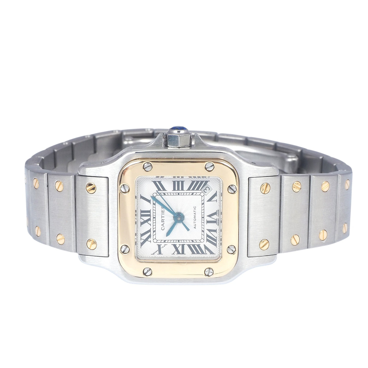 Cartier W20057C4 Santos Galbe Automatic Two-Tone Small Watch