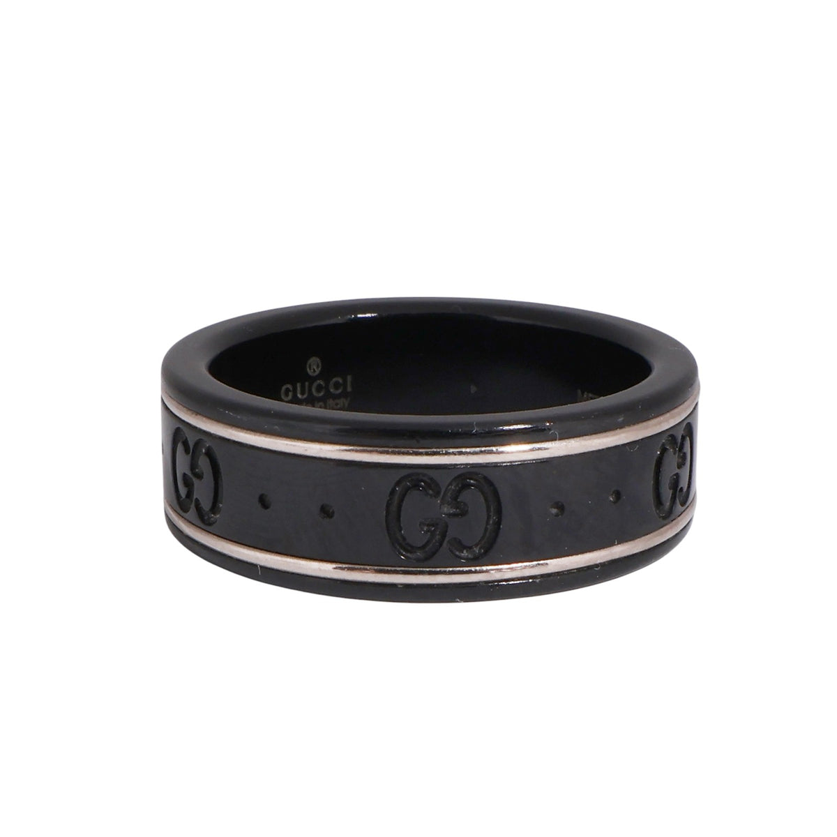 Gucci 225985 White Gold Icon Thin Ring
