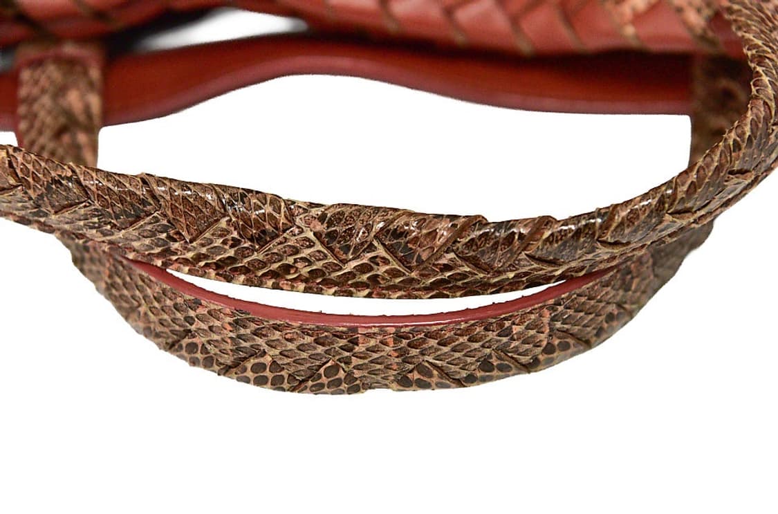 Bottega Veneta Lizard Stitch Two-Way Bag